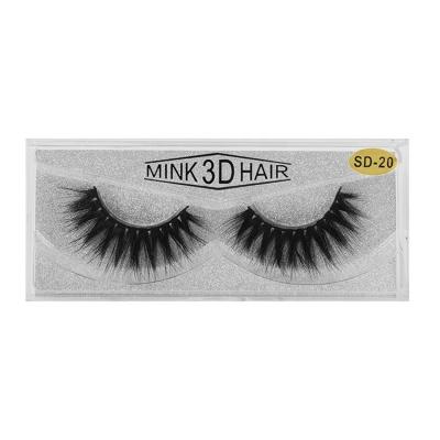 China 25-30 Times Mink Eyelash 3D Mink Eyelashes Faux Mink Fur Eyelashes Wholesale Seller for sale