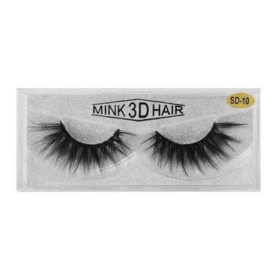 China 25-30 Strip Mink Eyelashes Wholesale Natural Soft 3D Mink False Eyelashes 3D Periods Full Layer Effect Vendors for sale