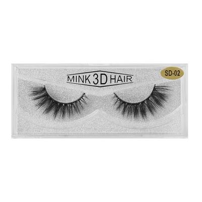 China 25-30 Times 2021 Mink Eyelashes Vendor Wholesale 3D False Eyelashes Professional Natural Cruelty Free False Eyelashes for sale