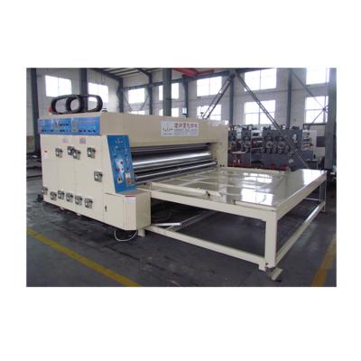 China Construction worksÂ   warp feed 4 color corrugated flexo printing machine with slotter and creaser for sale