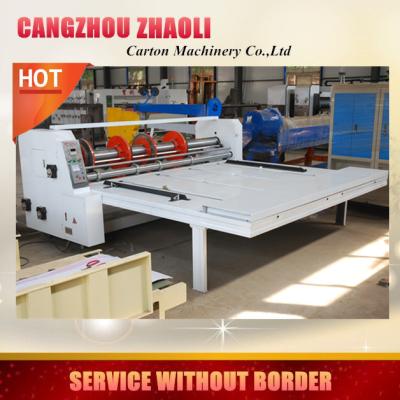 China Beverage Four Link Cardboard Machine Rotary Box Making Machine Corrugated Slot Carton Cutter for sale