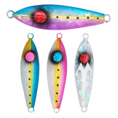 China Hot Selling Metal Lead Artificial Hard Bait Style Swimming Descent Multicolor Electroplating Process Fishing Metal Jig Lure for sale