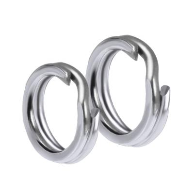 China 0.7*4mm Heavy Duty 16pc Stainless Steel Fishing Split Rings for sale