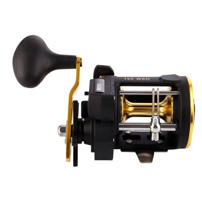 China Aluminum Alloy Metal Big Game Bait Rig Casting Round Drum Reels For Boat Fishing for sale