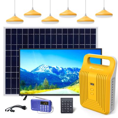 China Solar Kit Pay As You Home Come Home Solar TV Light System Generator For Bedroom for sale