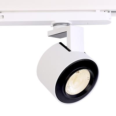 China Modern Commercial European Adjustable Recess Angle Beam Shop Ceiling 15W Cob Led Track Lights System Fixture Spot Shop Lighting for sale