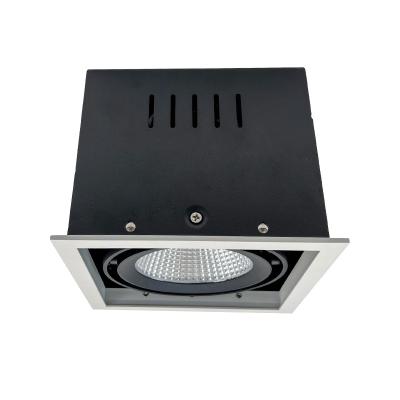 China Modern Commercial Export Office Downlight Triac Dimming Square Led Grill Recessed Spot-IT Wine Cabinet Led Spotlight Spot Light Narrow for sale