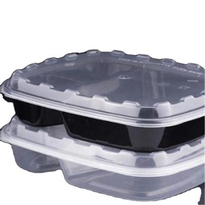 China Microwavable Divided Food Storage Containers With Lids Compartments Lunch Containers Take Out Meal Prep Containers for sale