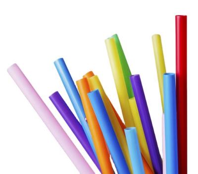 China Custom Bar Disposable Accessories PP Hard Disposable Plastic Drinking Straw for sale