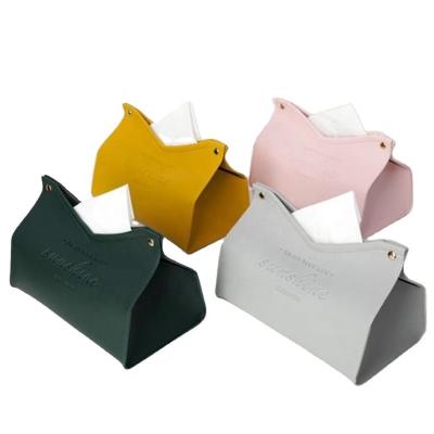 China Modern Decorative Facial Tissue Box Lids Holder Towel Container Foldable Tissue Box Lid for sale