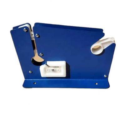 China Commodity Tape Dispenser Bag Pack Manual Metal Sealer Bag Neck Machine for sale