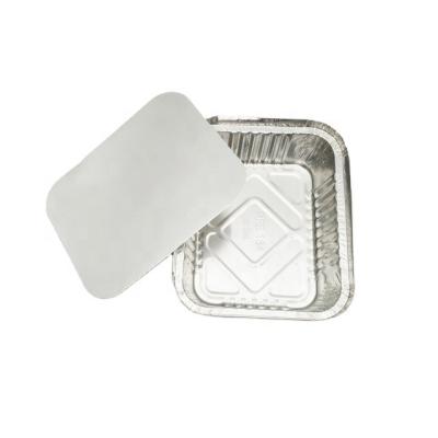 China Rectangular Disposable Promotion Food Grade Aluminum Foil Container for sale