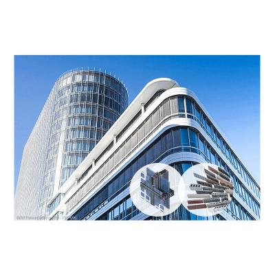 China Modern Curtain Wall Prices Tempered Glass Insulated Glass Curtain Wall for sale