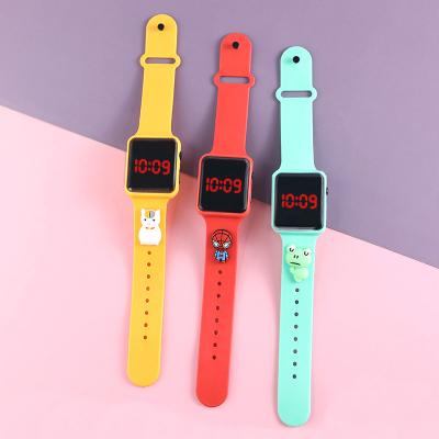 China Automatic Date 6068 Silicone Kids Watches For Boys Girls Students Digital Children's LED Watch Cartoon Sports Relogio Electronic Wrist Watch for sale