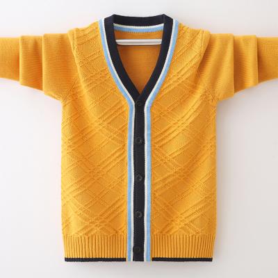 China Children's sweaters new design knitted cotton anti-shrink cardigan children's sweater pullover for sale