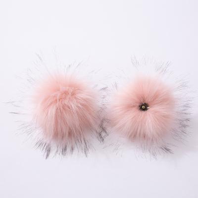 China Garment High Quality Wholesale Custom Cheap Colorful Faux Fox Fur Pom Poms New 8cm Puff Fluffy Fur Balls For Key Chain for sale