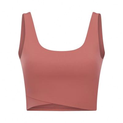 China Breathable Active Wear Twisted Sports Bra For Women Sports Bra for sale