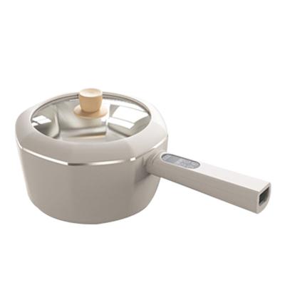 China New Design RV Full Function Multi Function Frying Pan 1.5L Electric Stick Mini Cooking Pot White Coating Non for sale