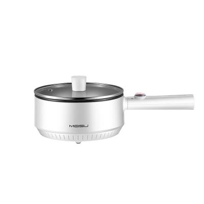 China RV Multi Function Frying Pan White Non Stick Coating Electric Mini Cooking Pot for sale