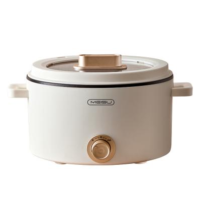 China 2022 New Design Hotel 3L Large Capacity Multi Electric Soup Noodle Hot Pot Oatmeal Cooker 800W Large Power for sale