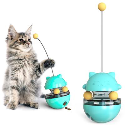 China Hot Selling Viable In Amazon Cat Toys Fortune Cat Tumbler Interactive Treat Ball For Training And Fun for sale