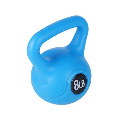 China New 8LB Kettlebell Durable Popular China Design Colorful Cement For Fitness Training Dumbbell for sale