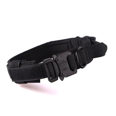 China Wholesale Reflective Adjustable Military Style Pet Accessories Outdoor Training Nylon Dog Collar for sale