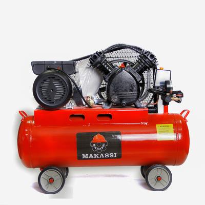 China MAKASSI Copper Wire Motor Air Compressor Two Value Lubricated Air Compressor for sale