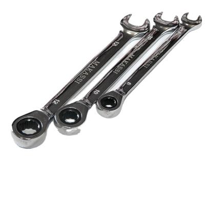 China MAKASSI 2021 Hot Selling RATCHET WRENCH WRENCH Ratchet Ratchet Open End Wrench Durable for sale