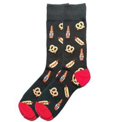 China Antibacterial Funny Mens Colorful Dress Socks Fun Novelty Patterned Crazy Design Socks for sale