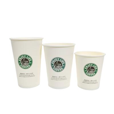 China Biodegradable Cold Drink Double Wall Layer Coffee Mugs Wholesale Paper Coffee Cups for sale