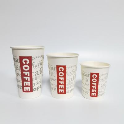 China 12oz Disposable Paper Cup Tumbler For Hot Drinks Coffee Cups Disposable Packaging Food With Logo 420ml Takeout for sale