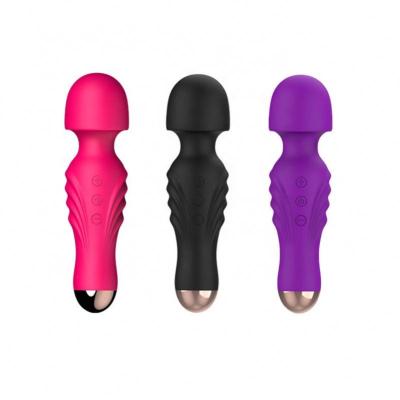 China Rechargeable Silicone Vibrator+12 Speeds 12 Speeds Adult Personal Rechargeable Portable Cordless Handheld Mini Wand Massager USB Vibrator Silicone AV Stick for sale