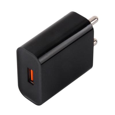 China 2020 Wall Charger New Product USB Charger Indian Plug Adapter QC3.0 Mobile Wall Charger For India Mobil for sale