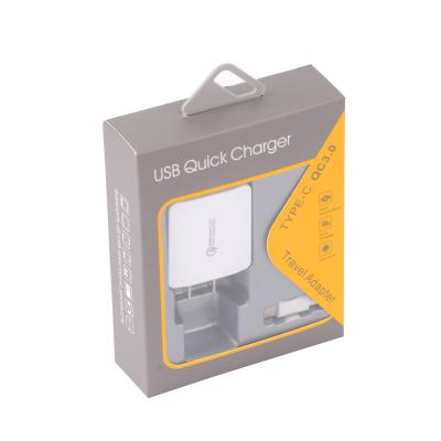 China Wall Charger Timed Specials 50% Discount EU Mobile Phone Use 18W QC3.0 Type C Travel Wall Charger Data Cable Set For Type-C Devices for sale