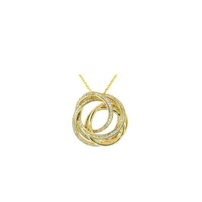 China CLASSIC Jewelry Supplies Gold Mangalsutra Price Photo Stone 18k Yellow Gold 0.79ct Diamond Charms Pendant for sale