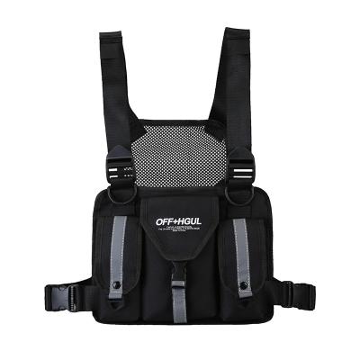 China Universal Nylon Durable Black Unisex Police Harness Chest Rig Bag for sale