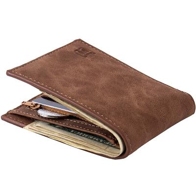 China Waterproof Promotional Gifts PU Fashion Multi-Card Leather Wallet Purse For Men for sale