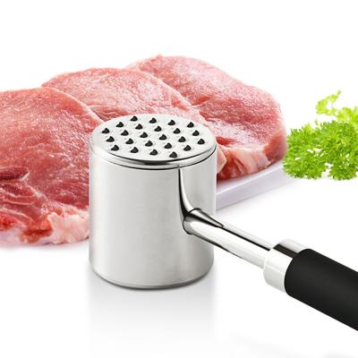 China Sustainable Meat Tenderizer Stainless Steel Meat Beef Steak Poultry Hammer for Kitchen Grinding and Tenderizing Meats for sale