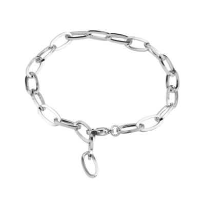 China Minimalist Unisex Silver Punk Chain Metal Jewelry Fashion Bangle Jewelry Accessories for sale