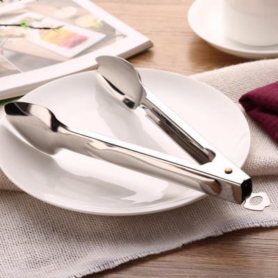 China Viable Factory Direct Premium Stainless Steel Gift Kitchen Grill Food Grade Bread Tongs Customizable Firm Ice Tongs With Logo for sale