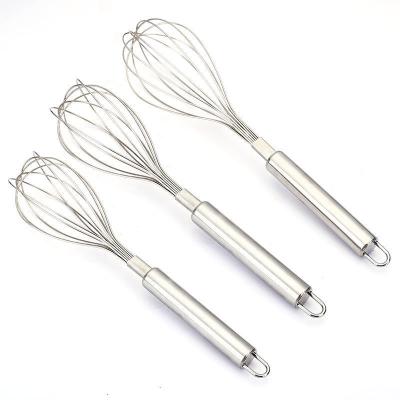 China Stocked Hot-selling Stainless Steel Kitchen Egg Beater Multifunctional Manual Egg Beater for sale