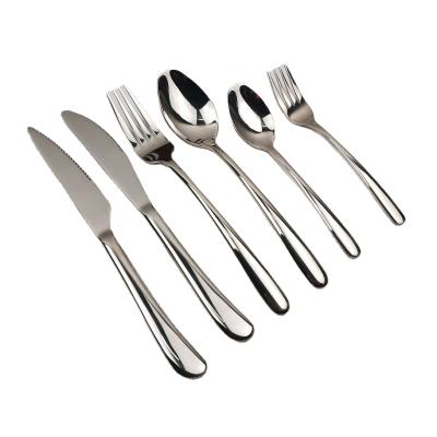 China Stocked Promotion Series Elegant Stainless Steel Hotel 24 PIECES Cutlery Set With Case Mirror Polish for sale