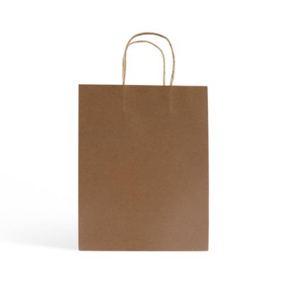 China Factory Wholesale BIODEGRADABLE Brown Luxury Craft Gift Wrapping Paper Packaging Bags With Handle for sale