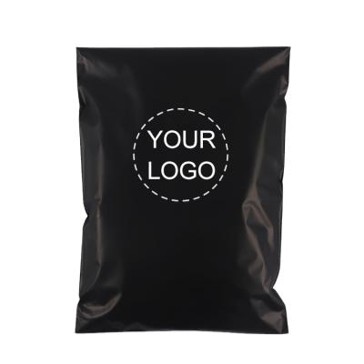 China custom design logos design logos black custom matte tearproof poly mailer envelopes messenger packaging for air shipping clothes for sale