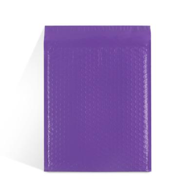 China Protective Packaging Self Adhesive Bubble Mailer Purple Envelope Poly Padded Courier Mail Shipping Bag For Transportation for sale