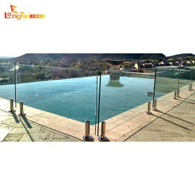 China Hotel 304 316 stainless steel frameless glass swimming pool fence pin railings for sale