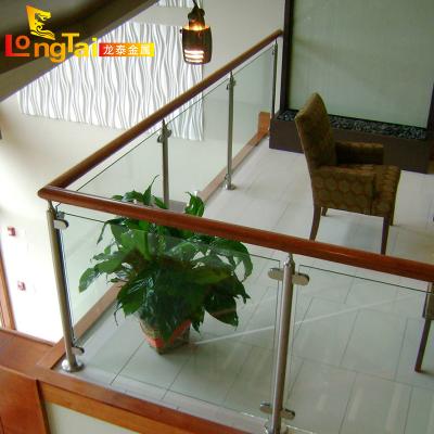 China LONGTAI modern glass balustrade exterior and interior glass balustrade design for sale