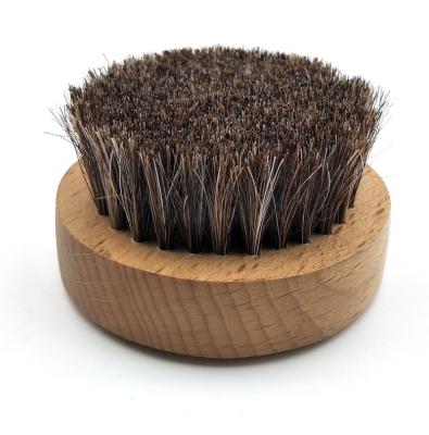 China Waterproof High Quality Round Handle Wooden Shoe Brush for sale