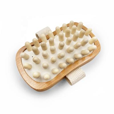 China All Natural Hand Held Body Massage Brush Wooden Massage Brush for sale